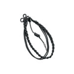 charcoal with silver tip custom 1 color military citation nylon cord