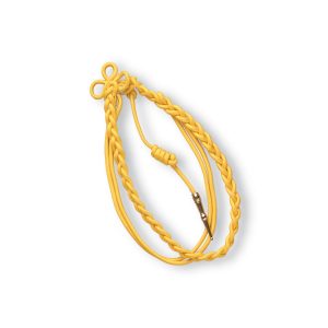 gold with gold tip custom 1 color military citation nylon cord