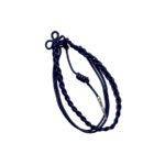 navy with silver tip custom 1 color military citation nylon cord
