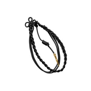 black with gold tip 1 color military citation nylon cord