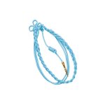 sky blue military citation nylon cord with gold tip