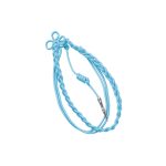 sky blue military citation nylon cord with silver tip