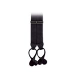 black leather tab suspenders