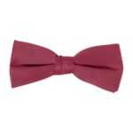 maroon poly satin concert bowtie