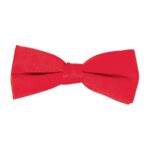 red poly satin concert bowtie