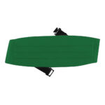 emerald poly satin concert cummerbund with black straps