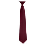 burgundy poly satin concert neck tie