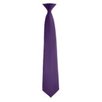 dark purple poly satin concert neck tie