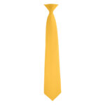 gold poly satin concert neck tie