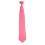 hot pink poly satin concert neck tie