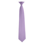 lavender poly satin concert neck tie