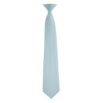 light blue poly satin concert neck tie