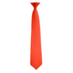 orange poly satin concert neck tie