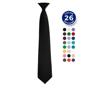color options for poly satin concert neck tie