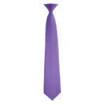 purple poly satin concert neck tie