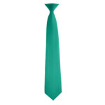 teal poly satin concert neck tie