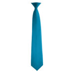 turquoise poly satin concert neck tie