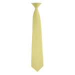 yellow poly satin concert neck tie