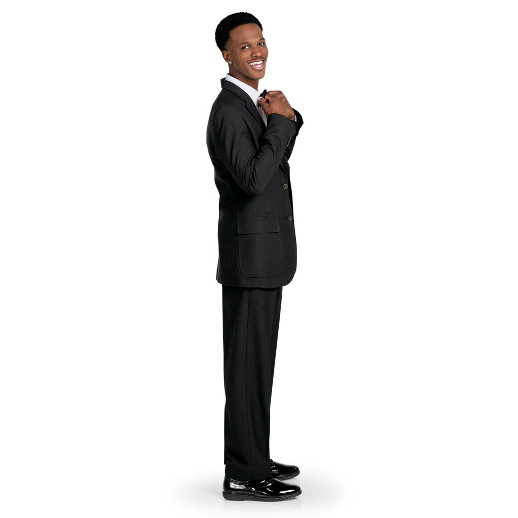 Black Single-breasted Men's Prom Blazer