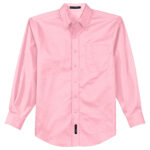 men light pink port authority easy care formal shirt front view