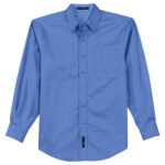 men ultramarine blue port authority easy care formal shirt front view