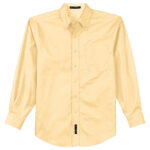 men yellow port authority easy care formal shirt front view