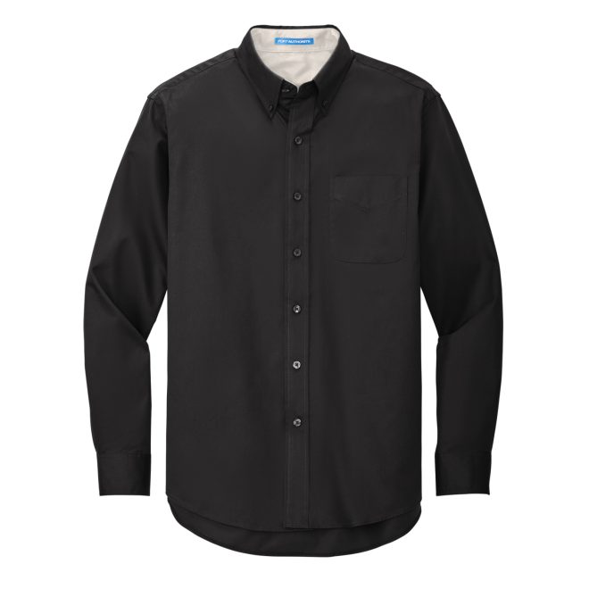 men black port authority easy care formal shirt front view