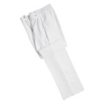 white marching band trousers side view folded