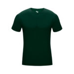 forest badger pro compression short sleeve shirt front view