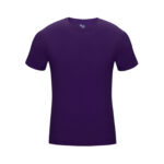 purple badger pro compression short sleeve shirt front view