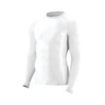 white augusta hyperform long sleeve compression shirt front view