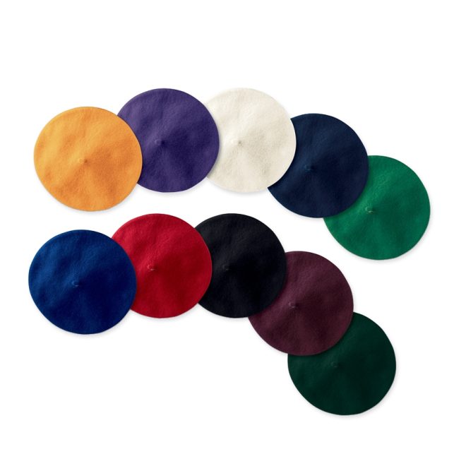 color options of wool beret hat