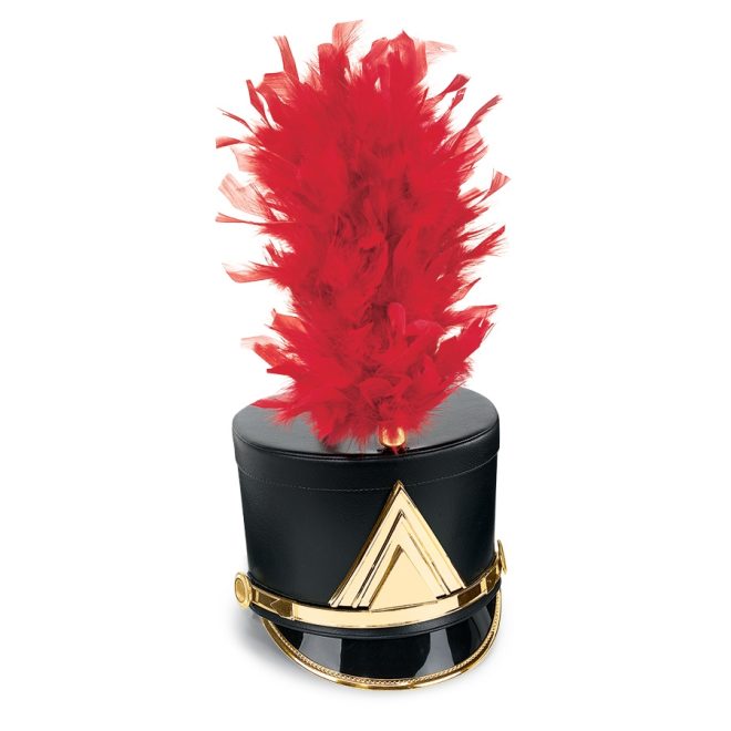 red french upright feather shako plume on black shako