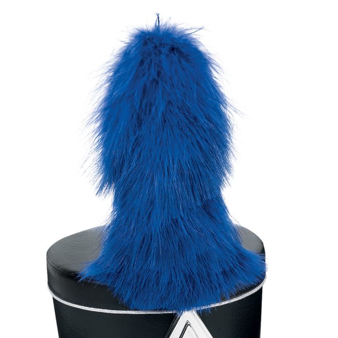 royal fountain marabou feather shako plume on black shako