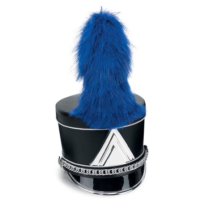 royal fountain marabou feather shako plume on black shako