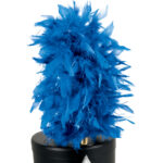 columbia french upright feather shako plume with mylar on black shako