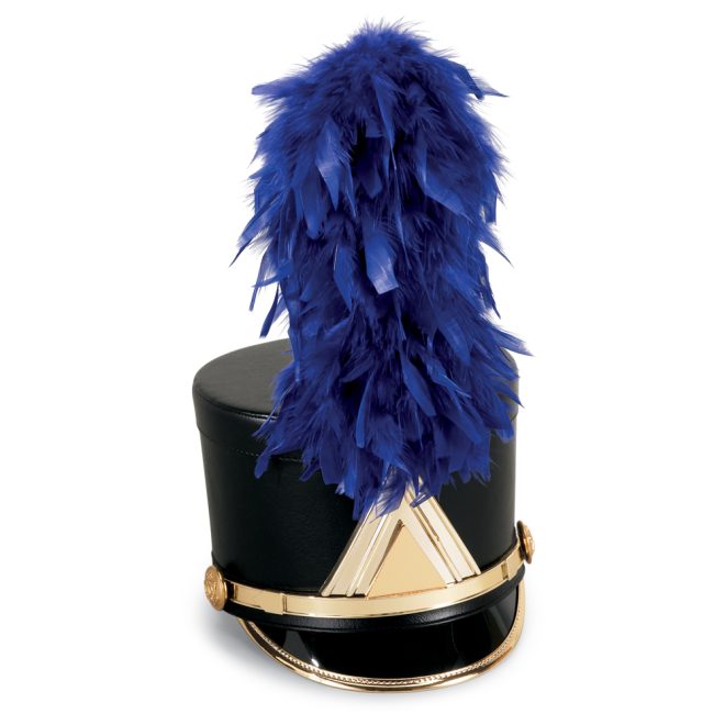 royal french fountain feather shako plume on black shako