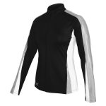 black/white/met silver Champion Dazzler Warm Up Jacket 3/4 view