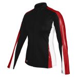 black/red/white Champion Dazzler Warm Up Jacket 3/4 view