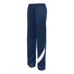 navy/white champion nova warm up pants front view