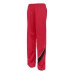 red/black champion nova warm up pants front view