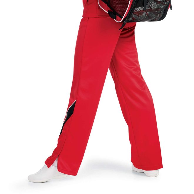 red champion nova warm up pants side view