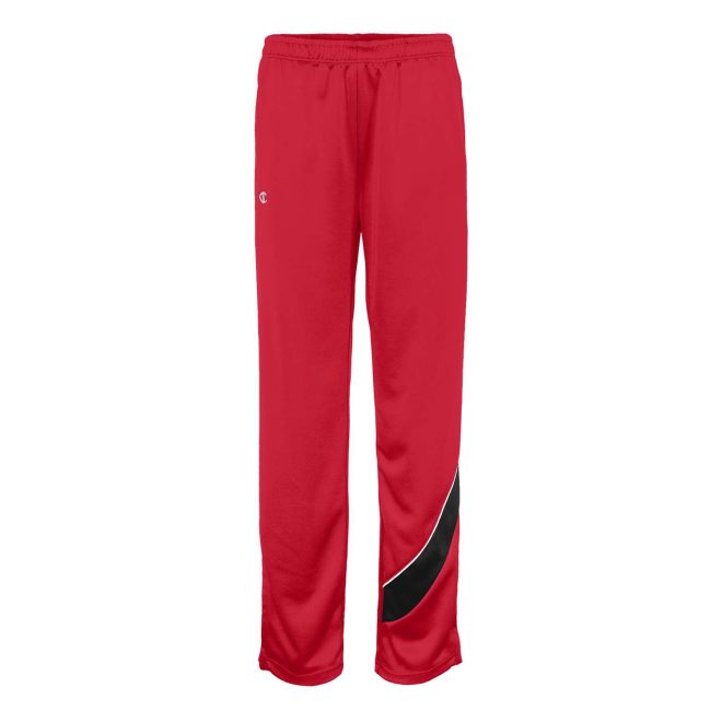 red champion nova warm up pants front view