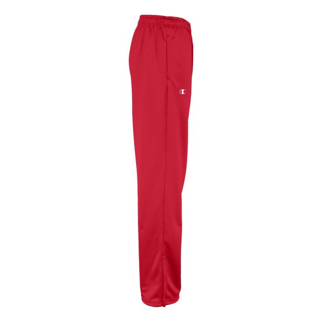 red champion nova warm up pants side view