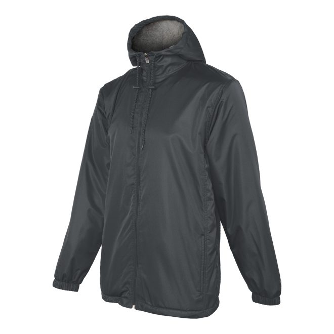 graphite champion stadium hooded jacket front view