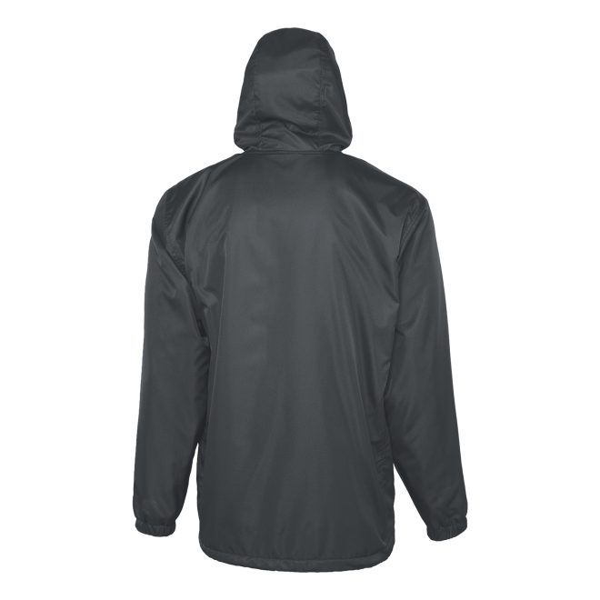 graphite champion stadium hooded jacket back view