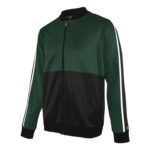 forest/black/white champion break out warm up jacket front view