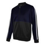 navy/black/white champion break out warm up jacket front view