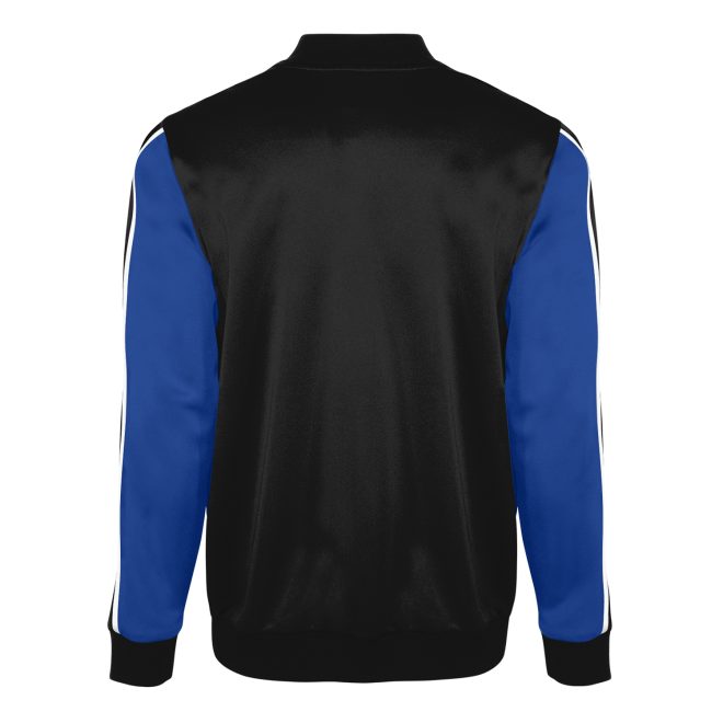 royal/black/white champion break out warm up jacket back view