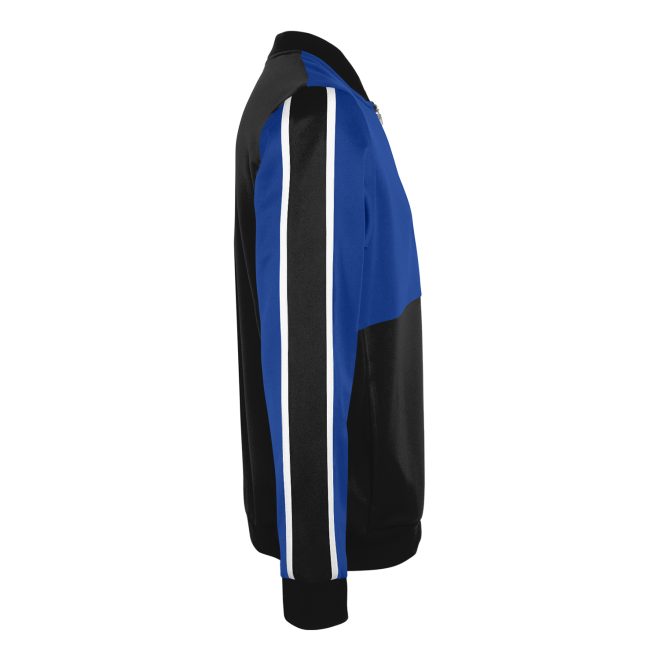 royal/black/white champion break out warm up jacket side view